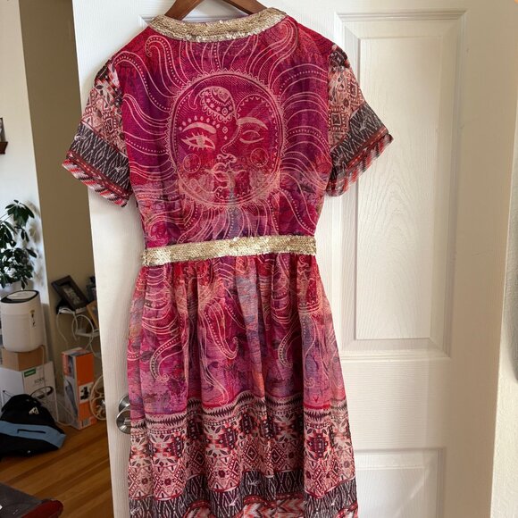 Women Too Tang Pink Coral Dress - Picture 4 of 6